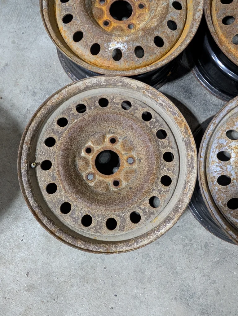 (4)-17 Inch Steel Rims 5x127 Off Dodge Grand Caravan 5x127 image indicator(3)