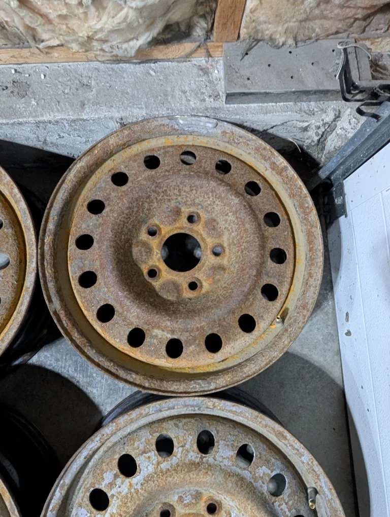 (4)-17 Inch Steel Rims 5x127 Off Dodge Grand Caravan 5x127 image indicator(4)