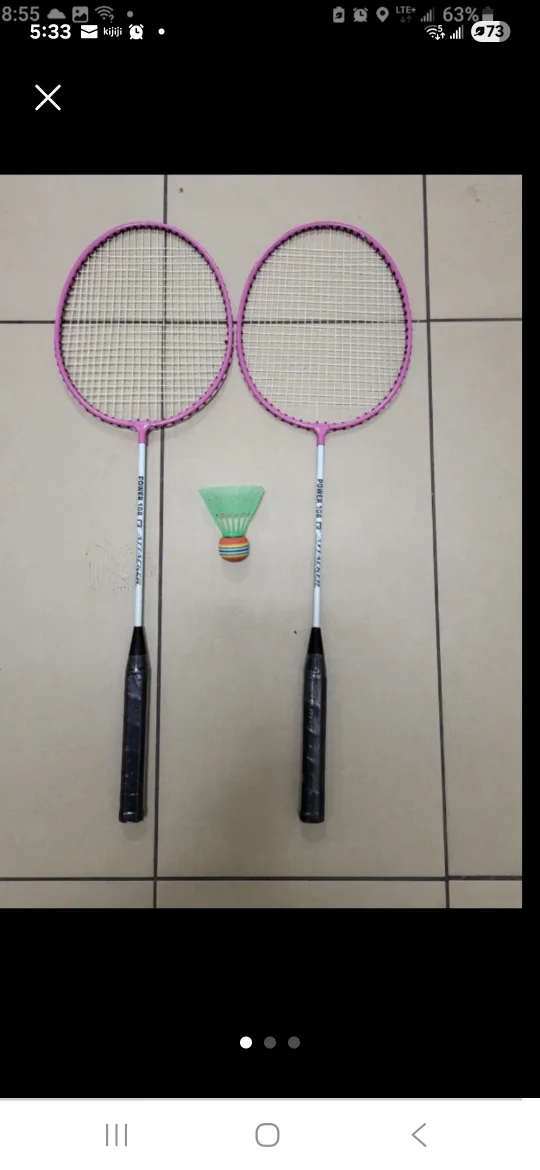 Badminton Rackets set Attacker Power108 NEW thumbnail