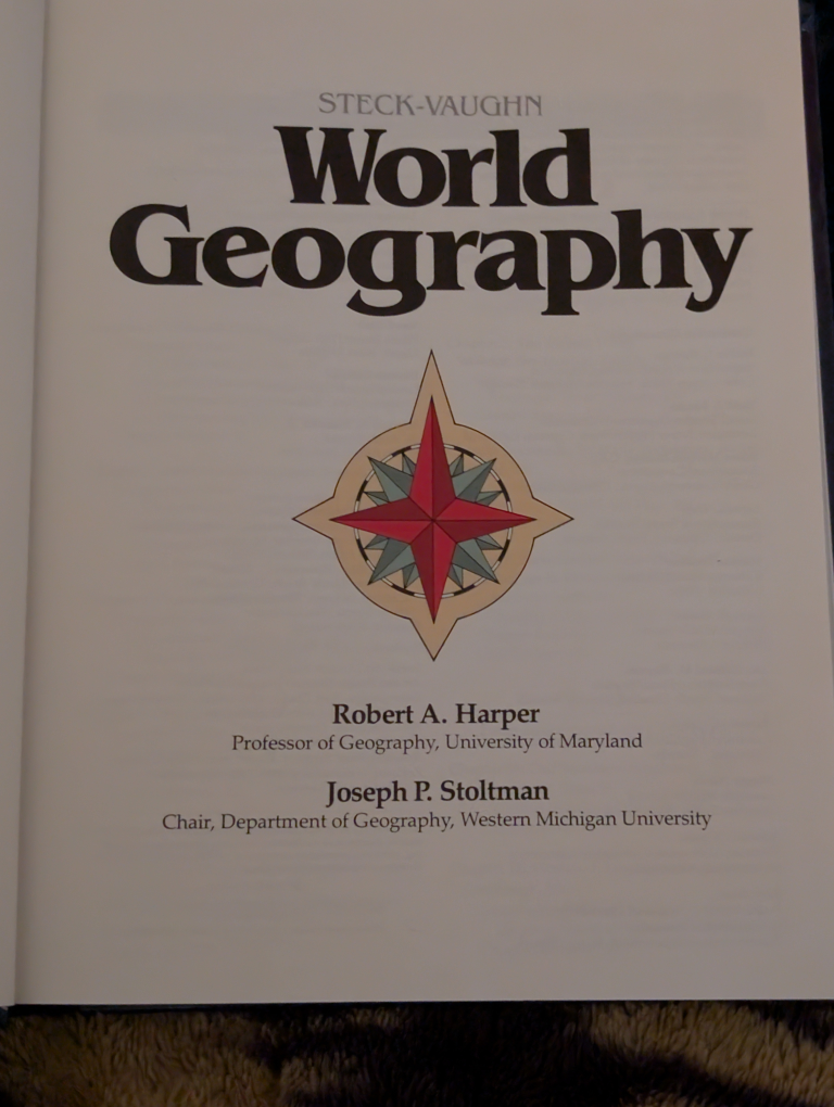 Steck-Vaughn 1983 World Geography Book - photo 3