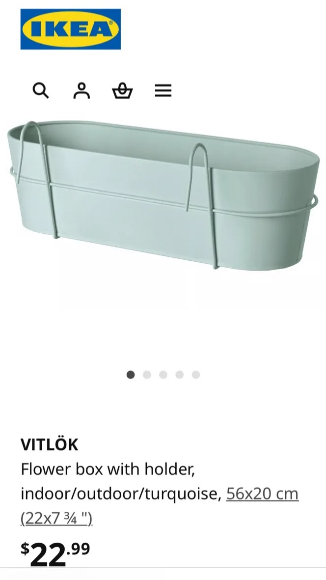 Ikea Vitlök - Flower box with holder thumbnail