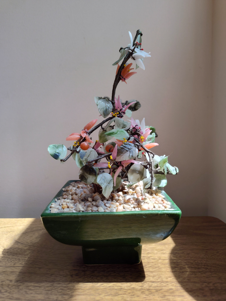 Free Artificial Bonsai Tree in Green Ceramic Pot - photo 2