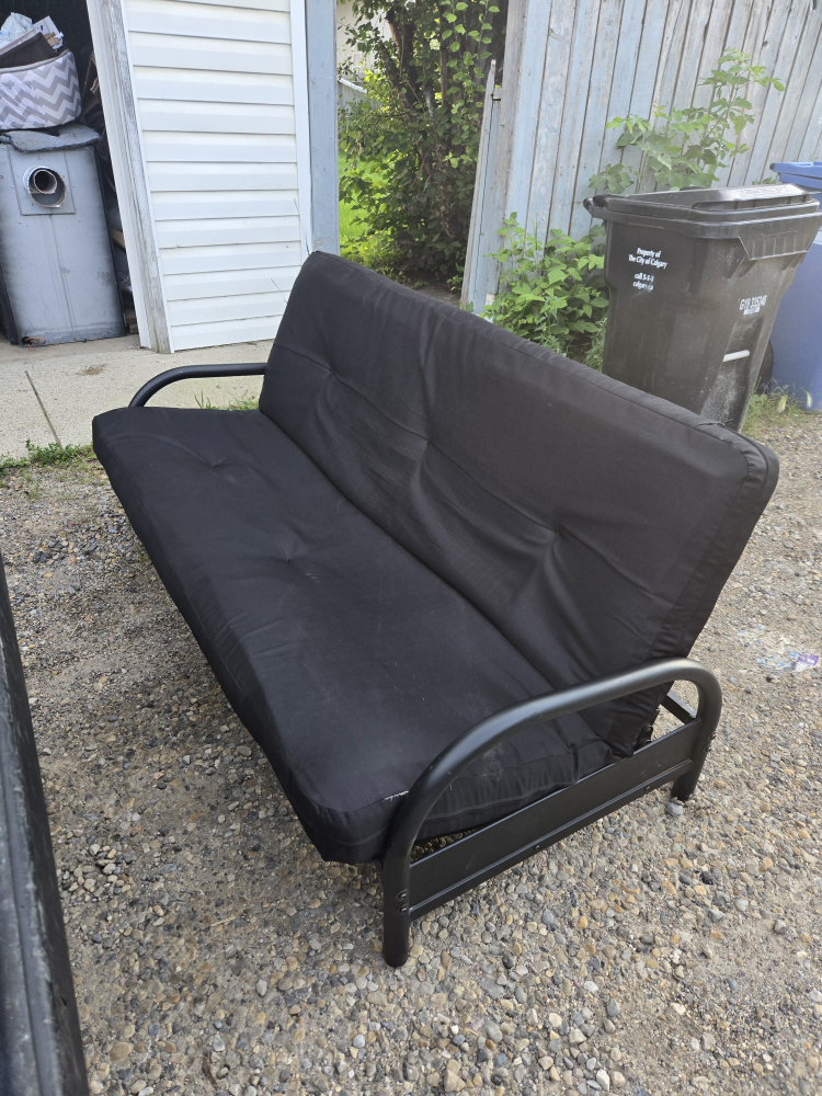 FREE DELIVERY!! Super comfortable futon w removable cover $140