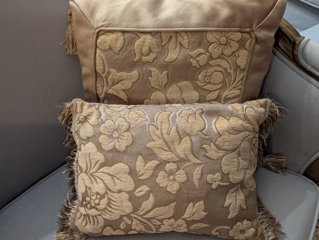 Decorative Floral Throw Pillows - Set of Two thumbnail