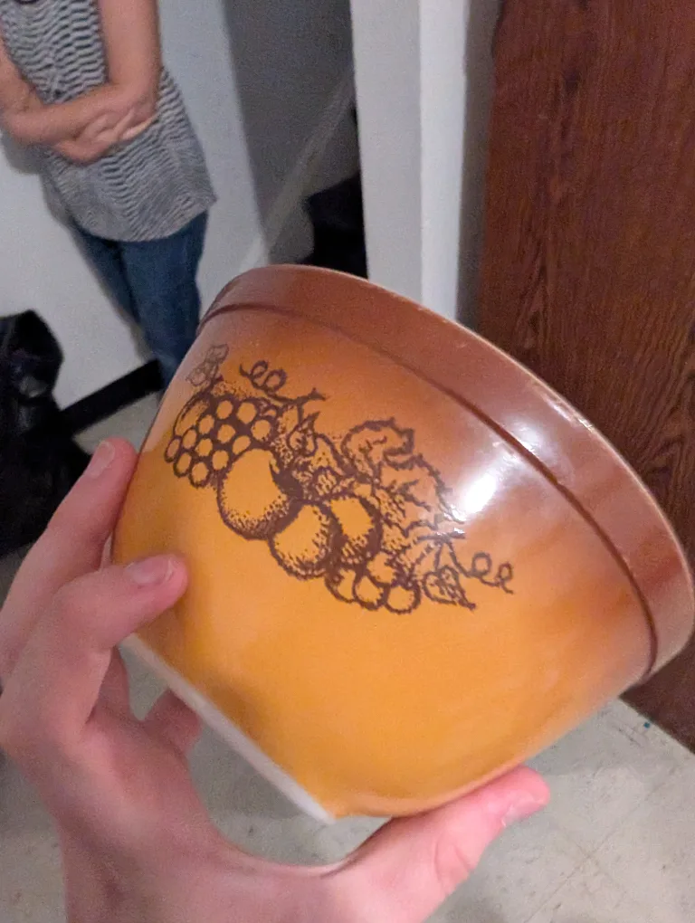 Vintage Brown Ombre Mixing Bowl thumbnail