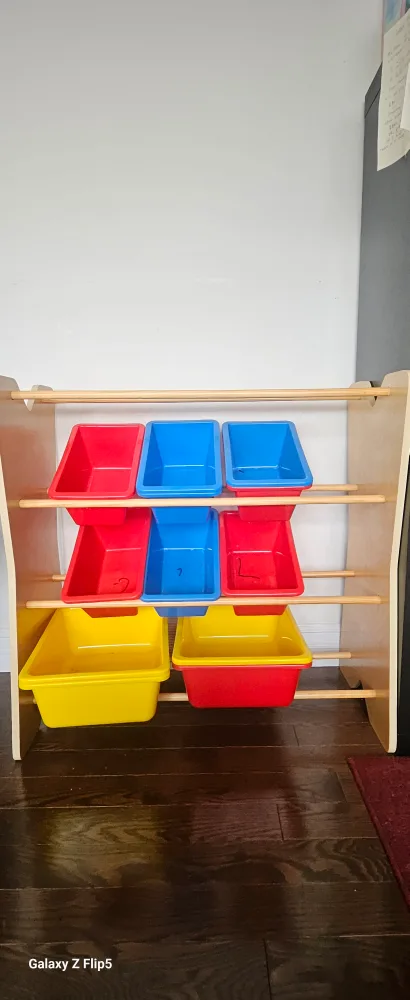 Kids Toy Storage Organizer with Bins thumbnail