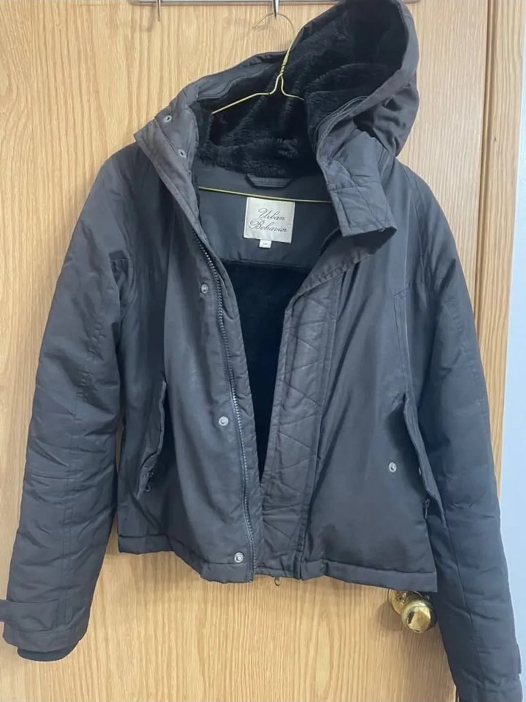 Urban Behavior Black Winter Jacket - Small thumbnail