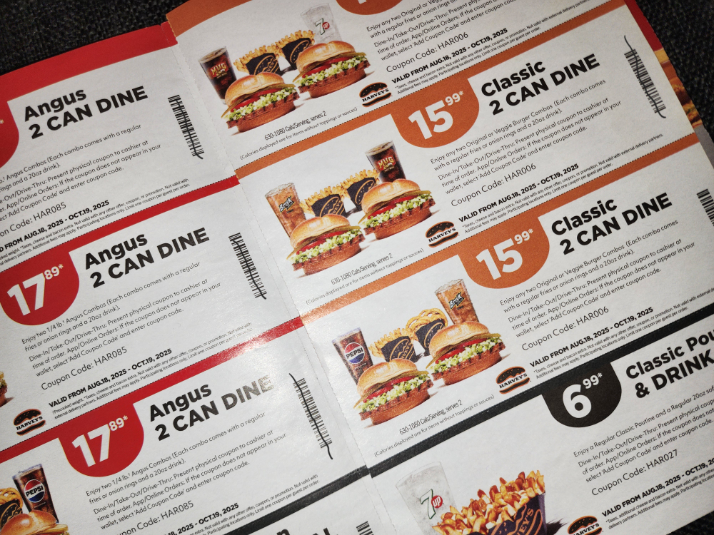 Harvey's Coupons -  Expires Oct. 19th - photo 2