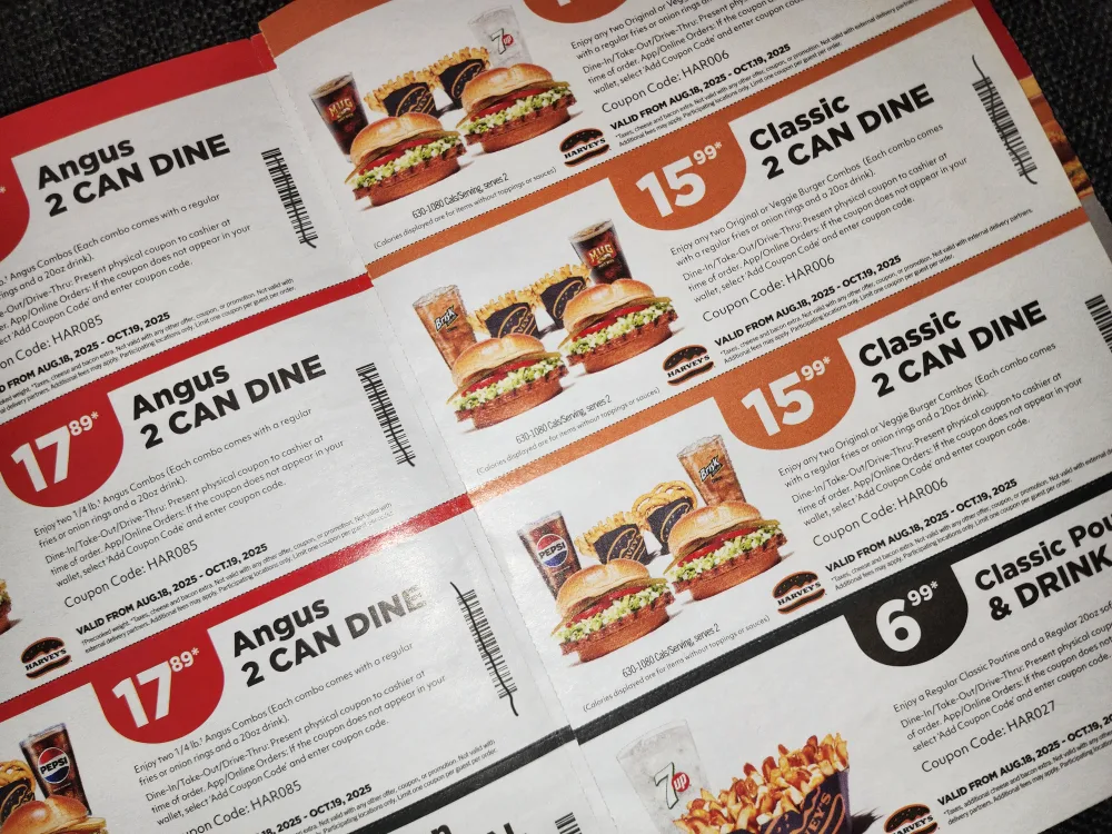 Harvey's Coupons -  Expires Oct. 19th image indicator(2)