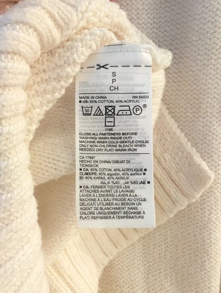 New Old Navy cream sweater image indicator(3)