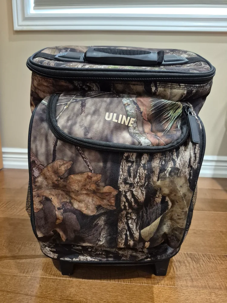 Uline Rolling Cooler Bag - Camo image indicator(7)