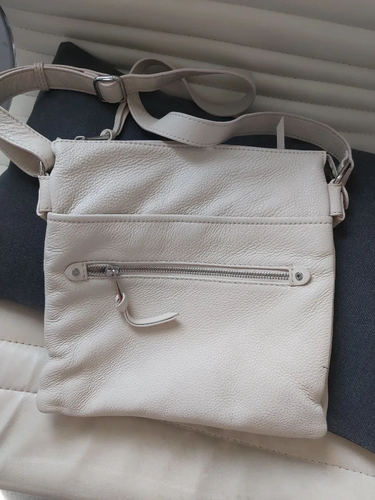 Danier Leather Crossbody Bag-Cream Color thumbnail
