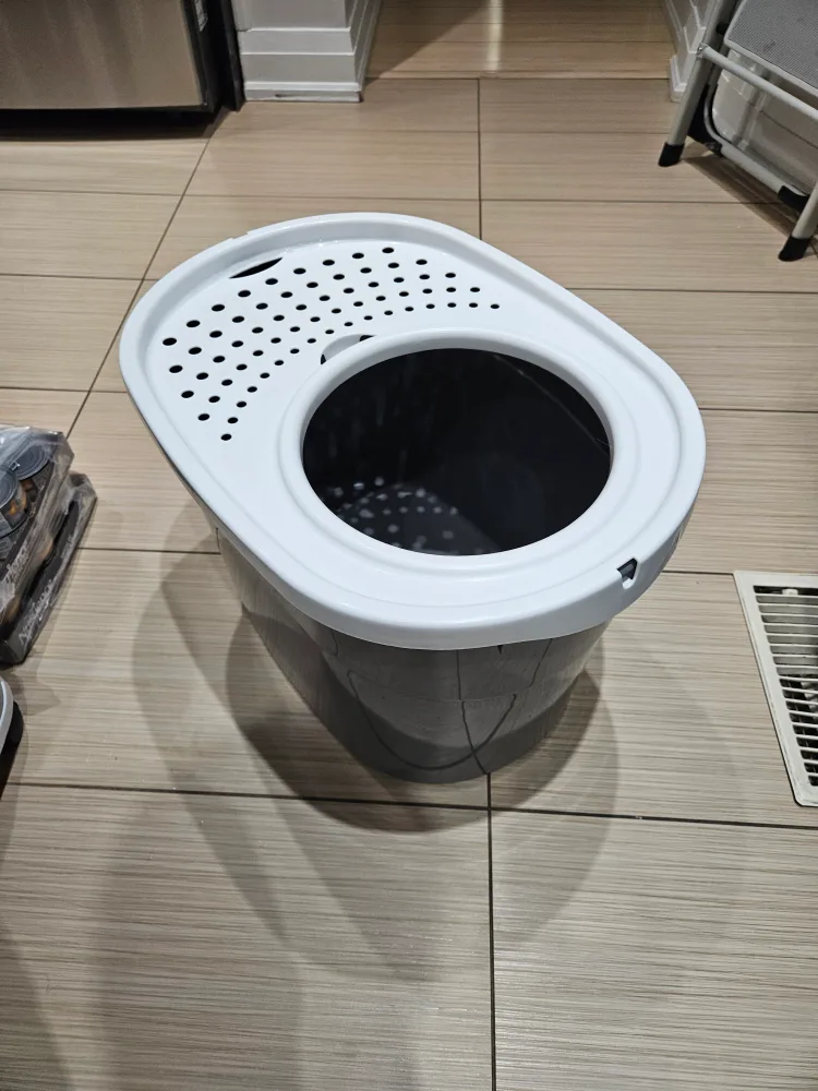 Top entry cat litter box and scoop thumbnail