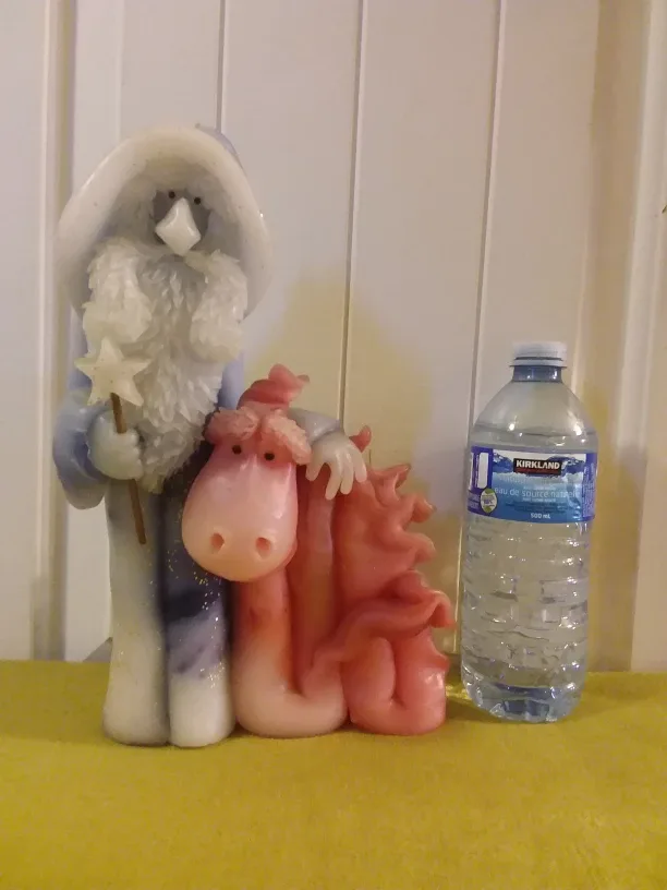 Candle Figurine - Wizard & Dragon 🕯️ 🆕  🧡 thumbnail