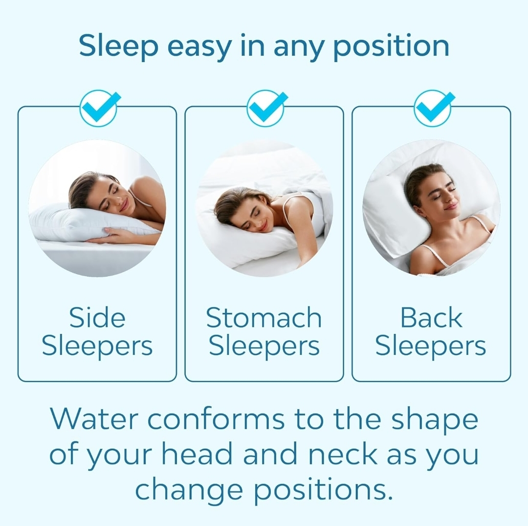 Mediflow Fibre Water Pillow, Adjustable Bed Pillow for Neck Pain - photo 5