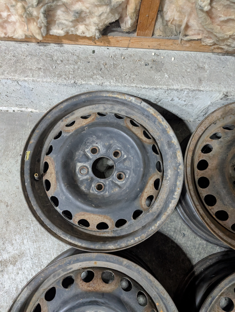 (4)-14 Inch 5x100 Steel Rims - photo 4