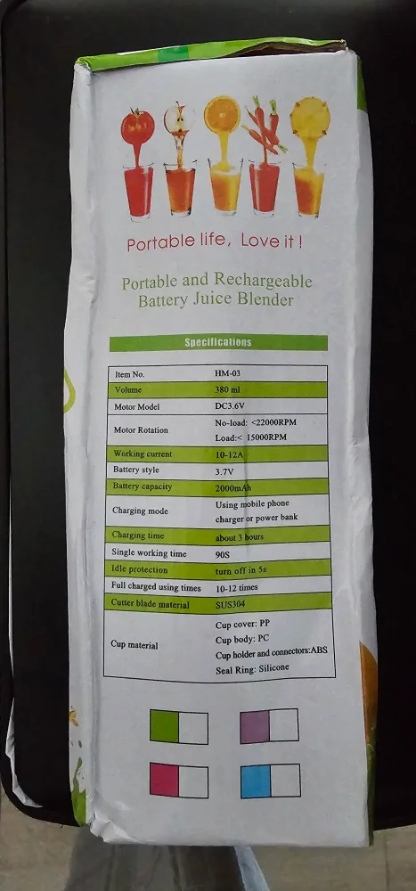 🧡Portable Rechargeable Battery Juice Blender image indicator(3)