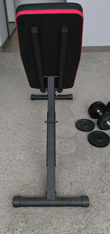 Adjustable Weight Bench + Dumbbells - photo 3