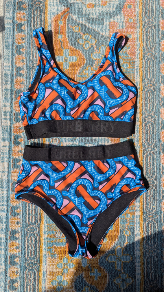 Burberry Monogram Print Bikini Set