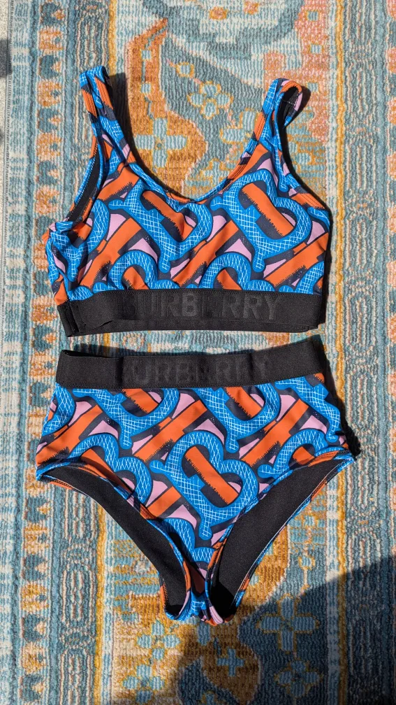 Burberry Monogram Print Bikini Set thumbnail