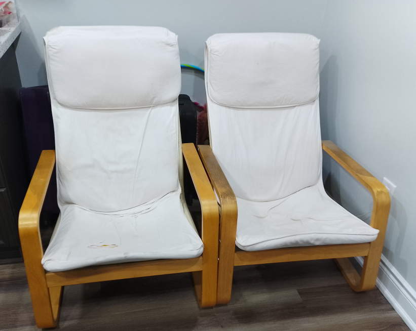 IKEA Poang Chairs - Pair