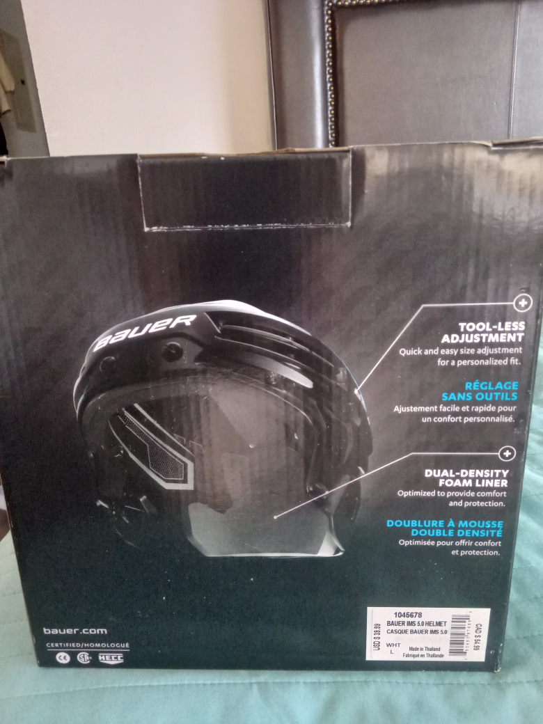 New Bauer IMS 5.0 Hockey Helmet - White, Large - photo 3