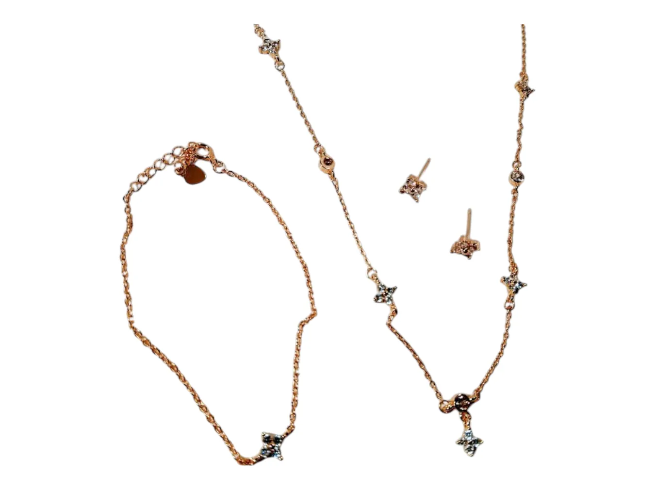 Romantic Jewellery Set - Necklace, Bracelet, Earrings thumbnail