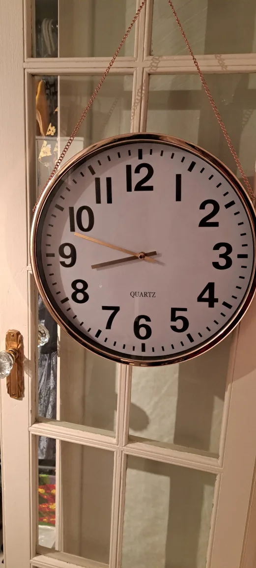 large Rose Gold wall clock image indicator(5)