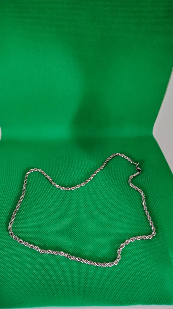 Silver Rope Chain Necklace thumbnail
