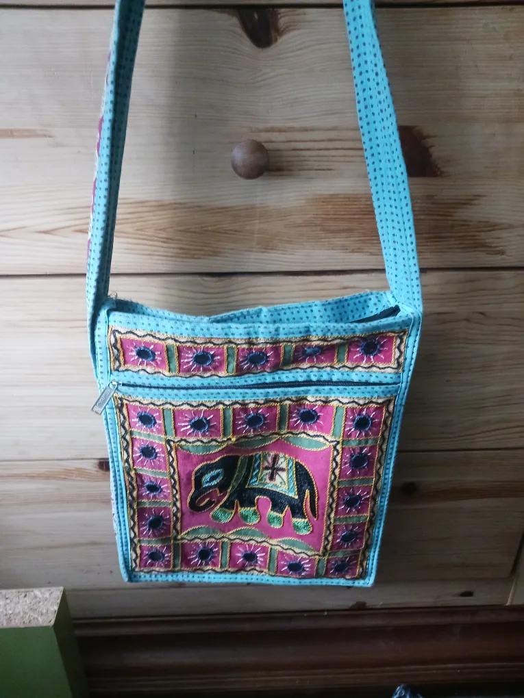 Elephant Embroidered Shoulder Bag image indicator(2)