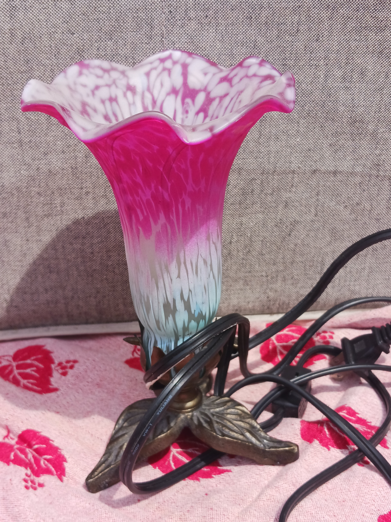 Pink Floral Accent Lamp - photo 2