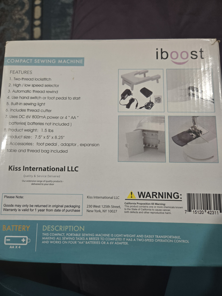 iboost Compact Sewing Machine - photo 3