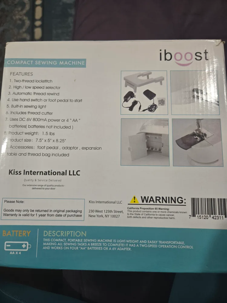 iboost Compact Sewing Machine image indicator(3)