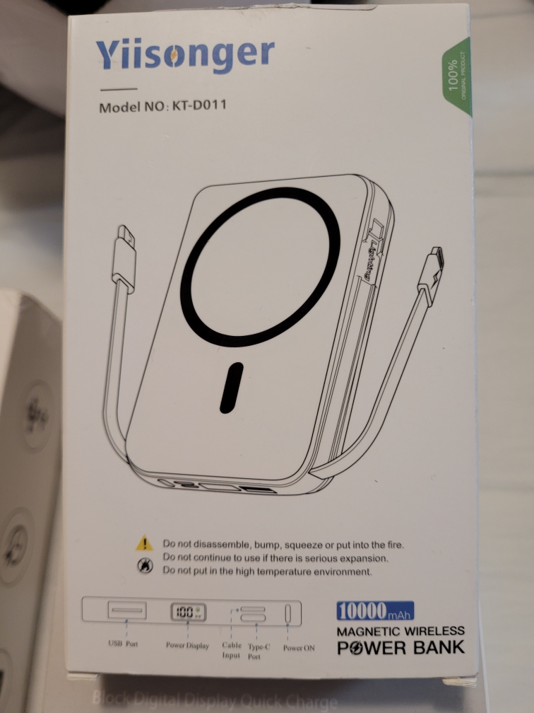 Yiisonger KT-D011 Magnetic Wireless Power Bank