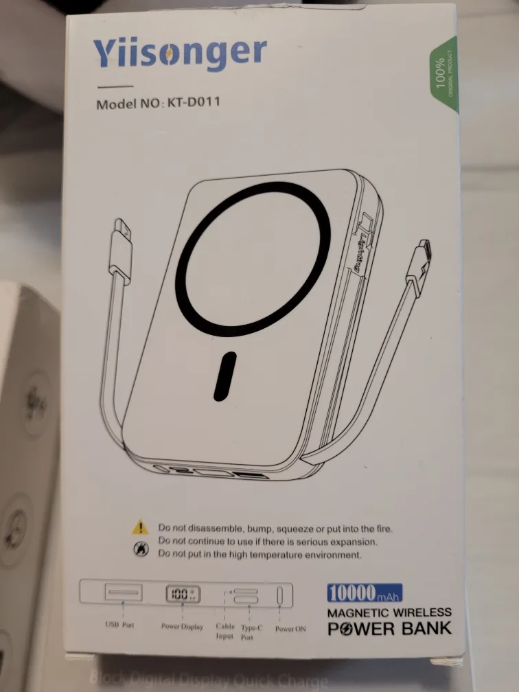 Yiisonger KT-D011 Magnetic Wireless Power Bank thumbnail