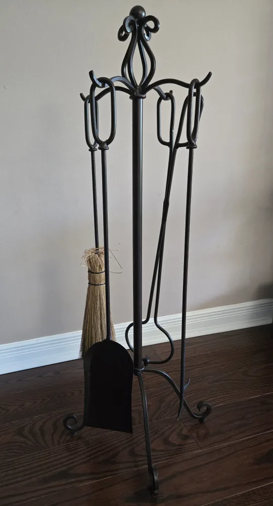 Set of 5-pc Iron Fireplace Accessories image indicator(5)