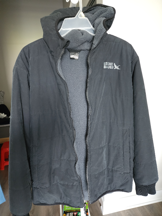 Eddie Bauer Reversible Puffer Jacket - Men's L