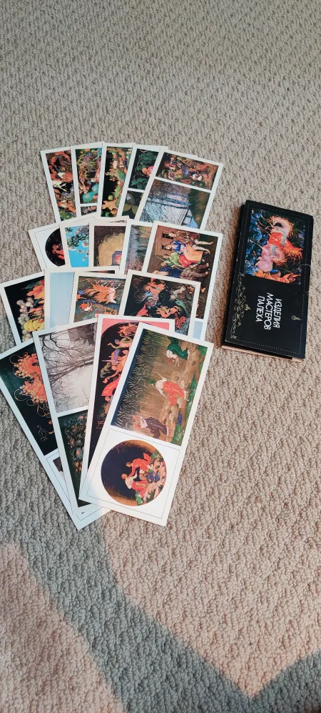 Russian Palekh Miniature Art Cards image indicator(2)