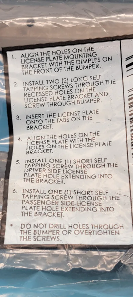 🥳NEW🤩 Toyota Tundra License Plate Mounting Bracket image indicator(4)