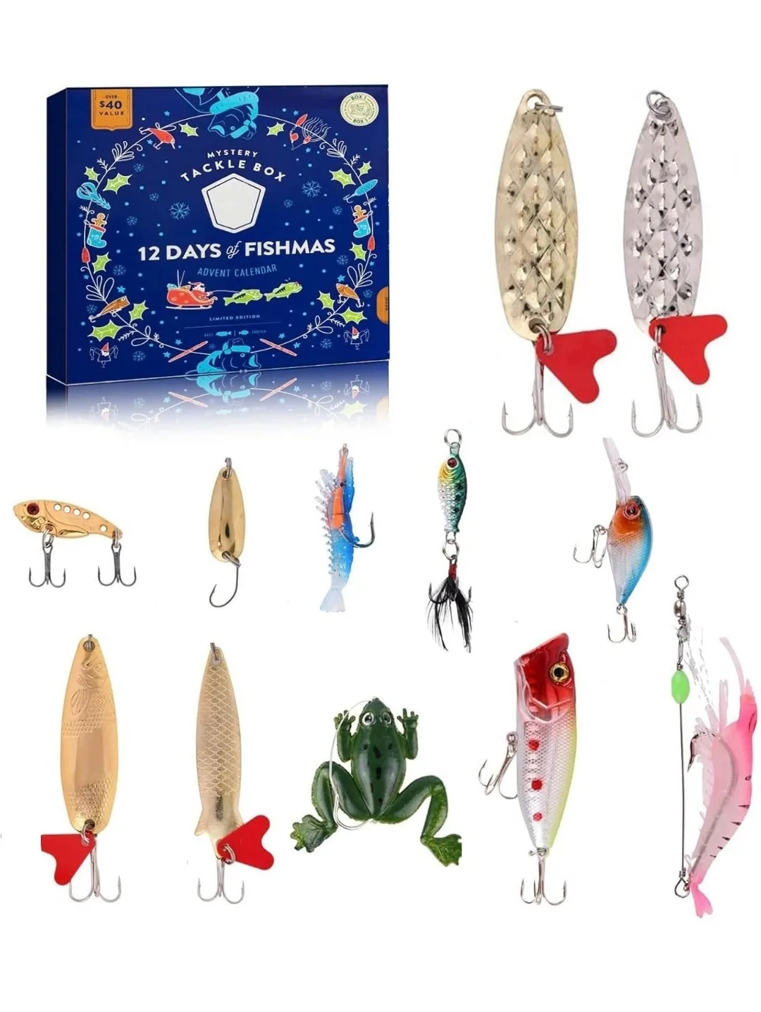 Mystery Fishing Tackle Box – 12 Days of Fishmas, Bass & Trout thumbnail