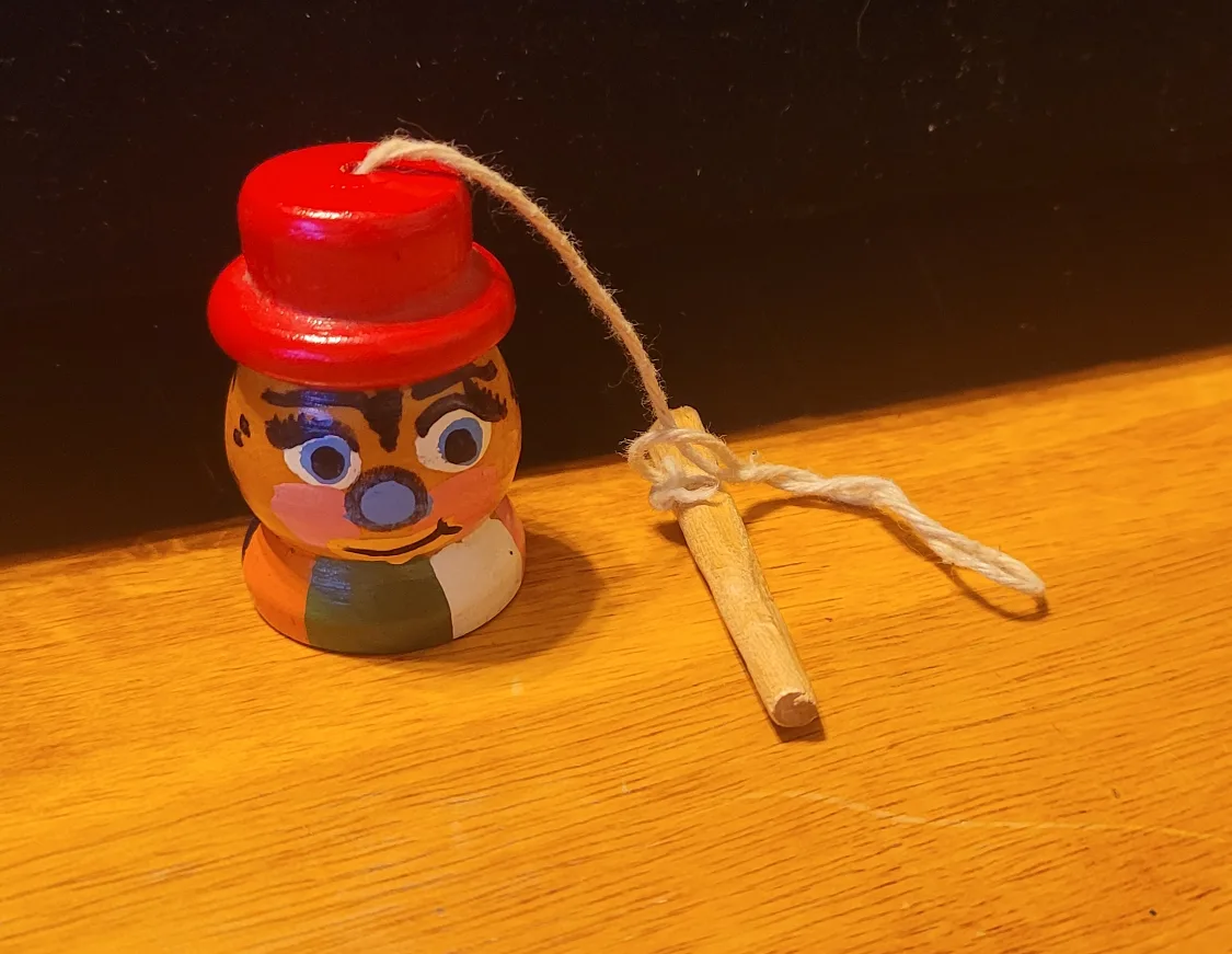 Wooden Peg with String