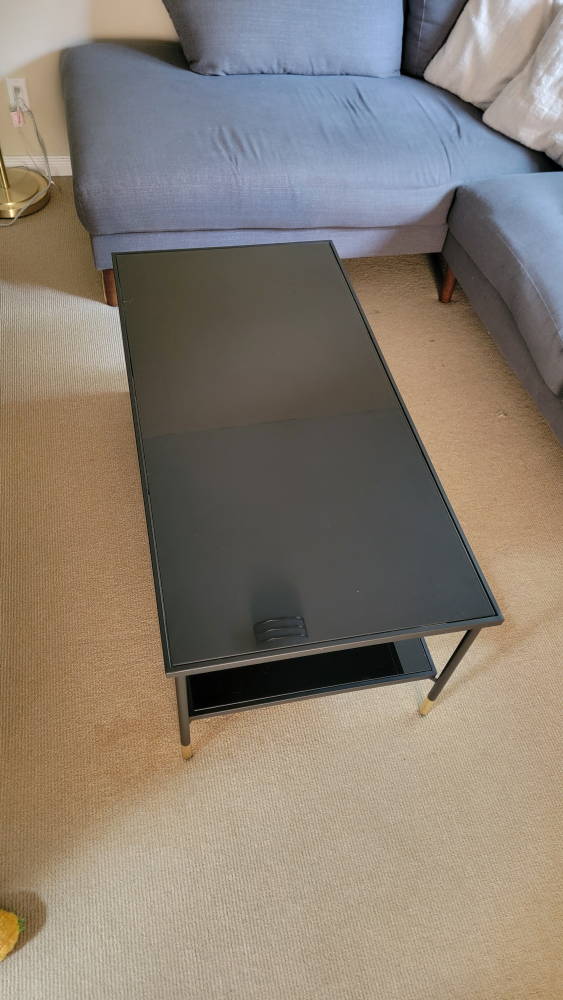 IKEA Black Glass Coffee Table