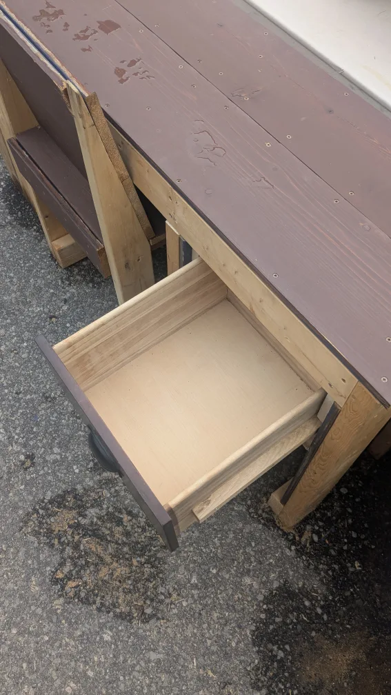 Handmade Wooden Desk and Chair Set image indicator(3)