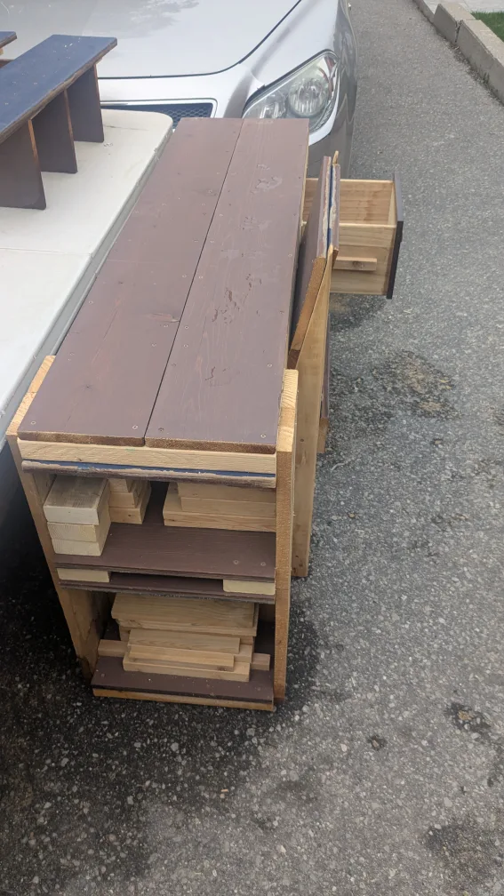 Handmade Wooden Desk and Chair Set image indicator(4)