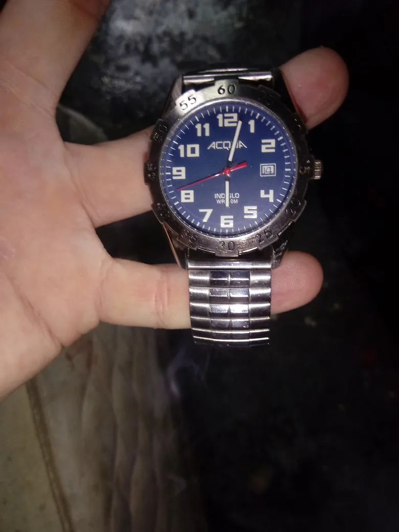 vintage Acqua WR 30M Stainless Steel Watch thumbnail