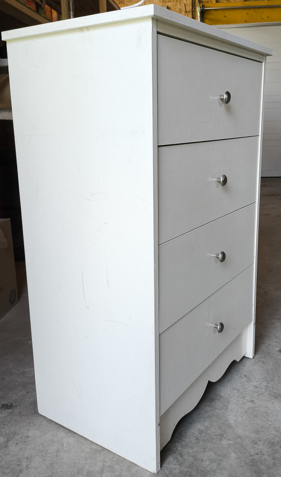 White 4-Drawer Dresser - photo 2