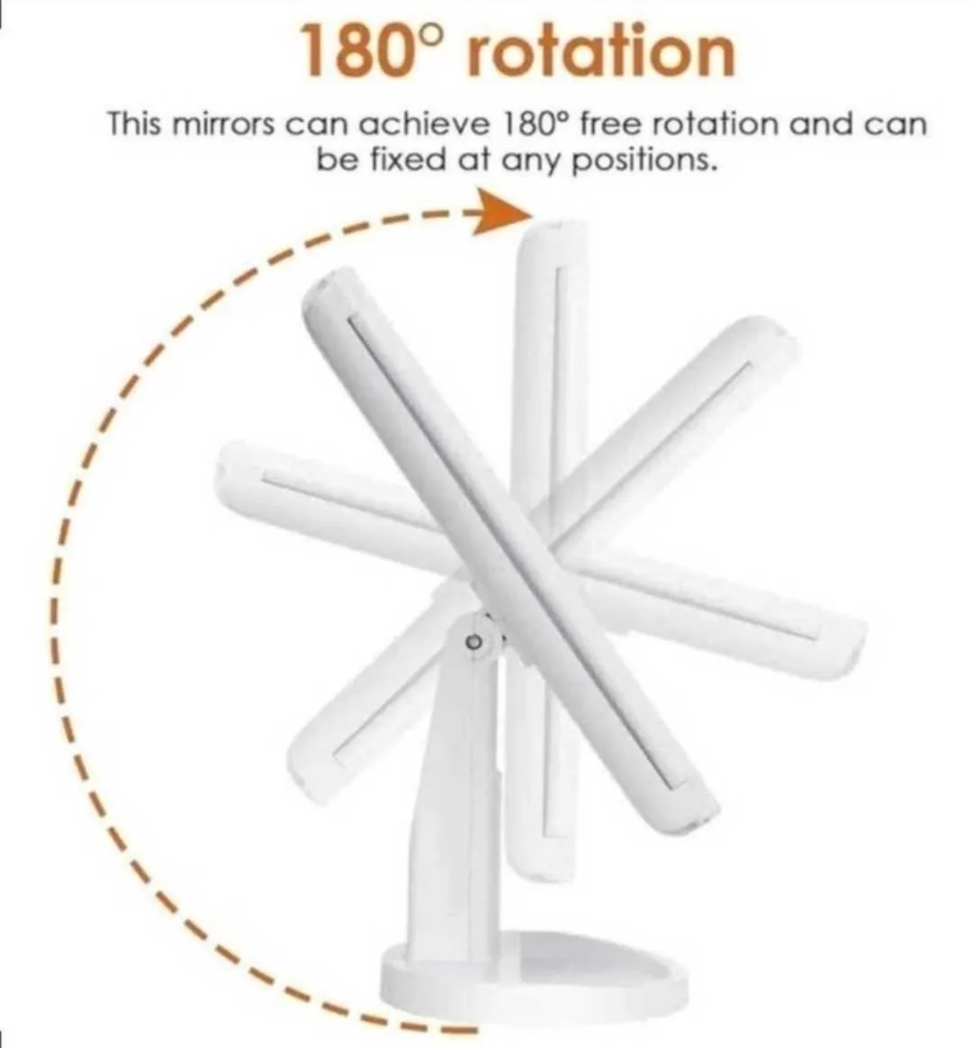 Leewent Trifold Makeup Mirror image indicator(9)