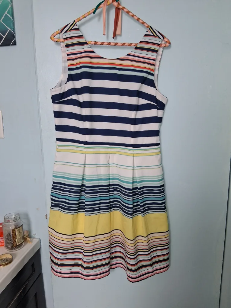Suzy Shier Striped Dress - Size M thumbnail