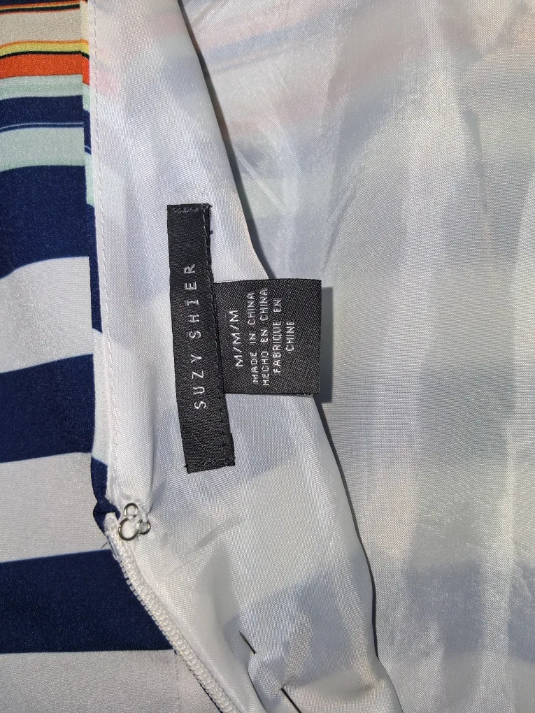 Suzy Shier Striped Dress - Size M image indicator(2)