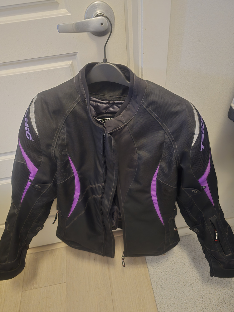Woman Padded Motorcycle Jacket US 6 Size S-M